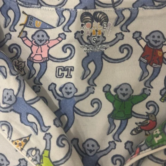 Greenwich Monkey Roller Rabit Pajamas - Picture 2 of 2